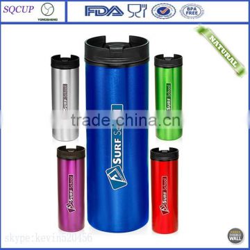 insulated travel mug with prookleaf lid and insulated plastic thermo mug