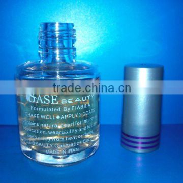 Clear bottle glass 15ml glass nail polish for sale