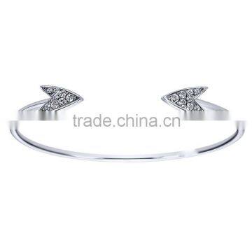 Arrows bangles 3A cubic zirconia bracelet alloy jewelry