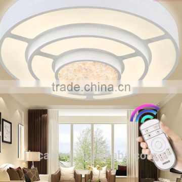 smart LED lighting limited control 48W modern cerling lamp for bedroom living room warm white and white available made in China
