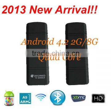 2G DDR3 RAM,8G Nand Flash,quad core rk3188 tv stick Mk809