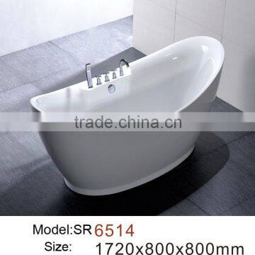 Soaking indoor portable hot acrylic bathtub (WMD-SR6514)