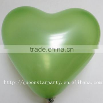 Natural latex balloons Heart balloons 3GRAM green