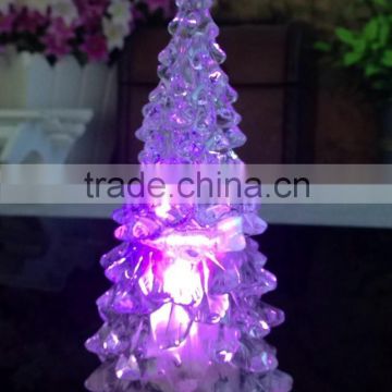 LED plastic christmas tree light battery included