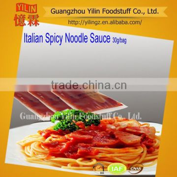 30g Italian Spicy Noodle Sauce with oem service made in china manufacturer