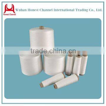 hank yarn from china 100% virgin white polyester spun yarn for sewing thread