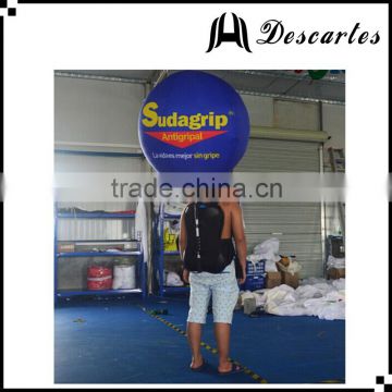 Vietnam 1m diameter custom advertising backpack balloon for sale