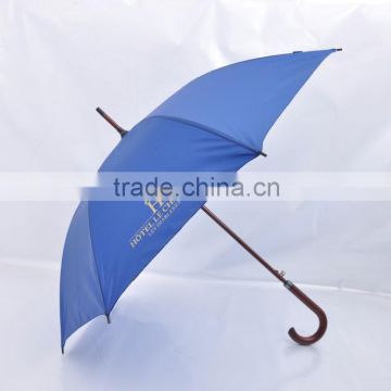 Auto Open Wooden Handle Rain Umbrella Straight Umbrella