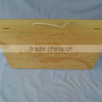natural color Much bottled wooden wine box