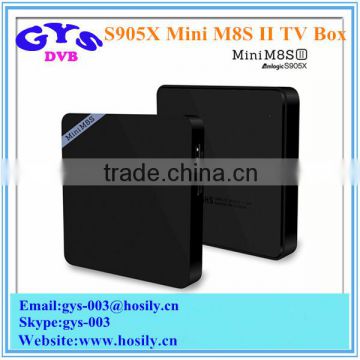 New Model Mini M8S II Android TV Box Amlogic S905X 2GB/8GB Android6.0 Marshmallow TV Box KODI Wifi Set Top Box