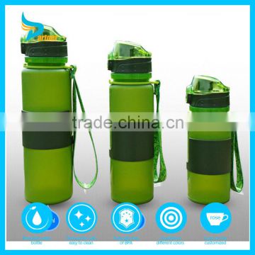 Soft Silicone Water Bottle unbreakable silicone sport water bottle