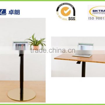 Ergonomic height adjustable standing table by pneumatic