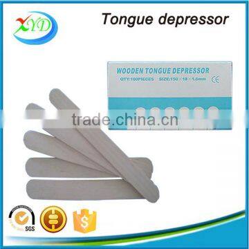 Sterile birch wooden tongue depressor