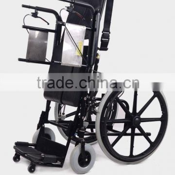 Rehabilitation Therapy Supplies Topmedi Medical Manual Standing Wheelchair for Paralysis Patient