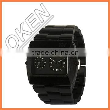 Lowest price dual movement bamboo watch with brand