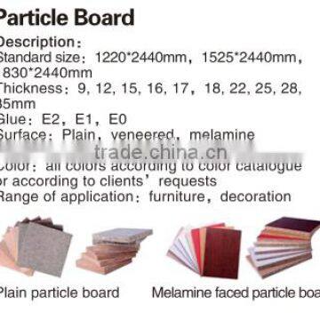 18mm melamine particle board