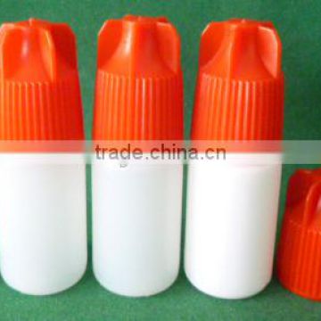 10ml HDPE plastic squeeze eyelash glue bottle