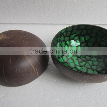 Mother of pearl inlaid coconut bowl eco-friendly material from Vietnam