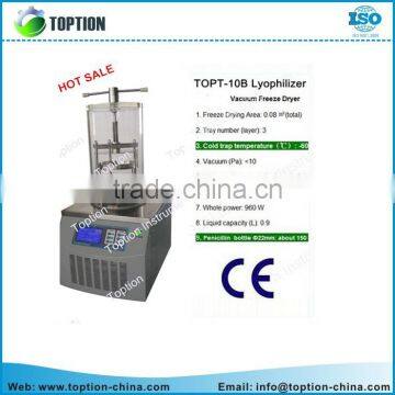 laboratory freeze drying equipment prices Manufacturers top press type vacuum freeze dryer TOPT-10B for sale