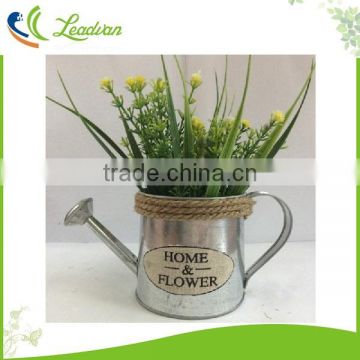 High quality hot sale galvanized iron watering can beautiful garden metal flower pots