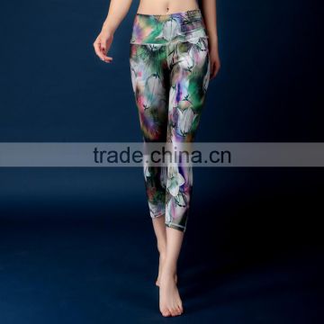 High quality digital print wholesale custom sexy women's yoga pants