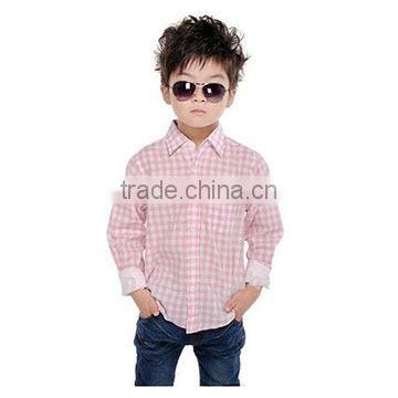 new fashion trendy design brand long sleeve boys shirt 100% cotton boys dress
