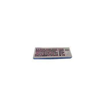 106 Keys Compact Format Backlit Desktop Keyboard With Trackball