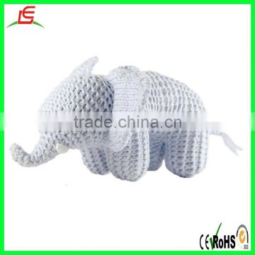 LE C1542 kid animal toy organic cotton knit elephant toy