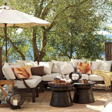 Hotel Contemporary Outdoor Furniture Teak Wood UV Resistant Hotel