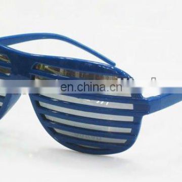 Neon blue shutter glasses