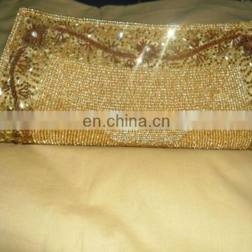 New wholesale Crystal studded beaded clutch bag india for women
