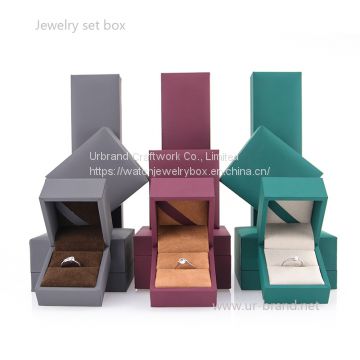 Thicken high-end tactile paper gift box ring box pendant box bracelet box long chain box jewelry box custom wholesale