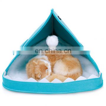 Customized Cute pet room Wool Felt window mounted Cat bed