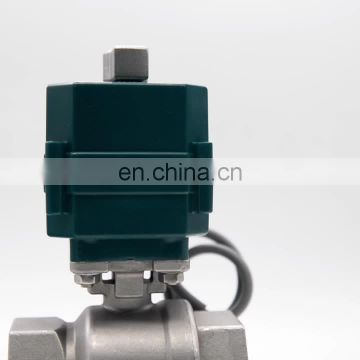 HVAC System CTF001mini Electric Actuator Brass Ball  SS304 and UPVC  2inch Valve 2 Way DN50