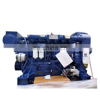 Original Weichai 6 cylinder 368kw/500hp/2100rpm diesel engine WP12C500-21 for marine