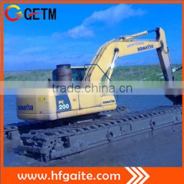Dredging machinery amphibious excavator with long reach arm