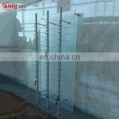 eyewear store wall mounted eyewear display acrylic sunglasses display with lock