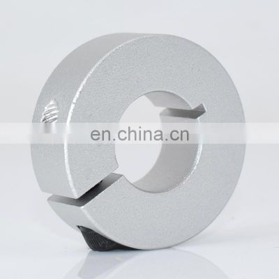 clamp collar single-split made of stainless steel 1.4301, bore 18mm with bolt DIN 912