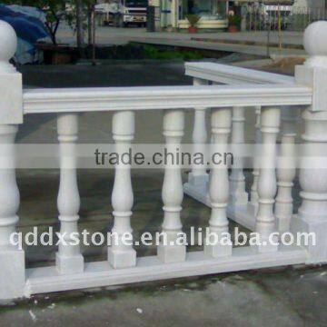 natural snowflake white marble railing