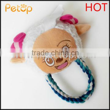 Animal Face Stuffed Cotton Rope Pet Item Toys