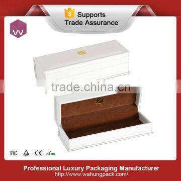 luxury white leatherette pen pakage box