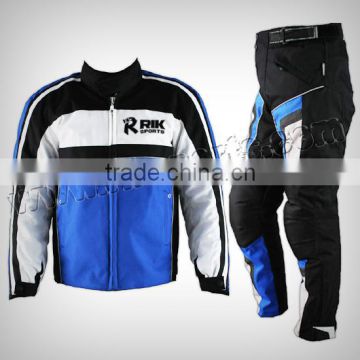 Beautiful Colors Design Motorbike Cordura Suit, Made of 100% polyester 600D Cordura, micro fleece lined rolled collar