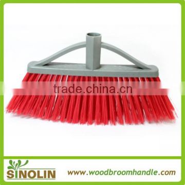 SINOLIN long fiber plastice broom, soft broom head, floor cleaning broom