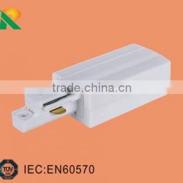 High quality single phase 3 wires track connectors live end feed