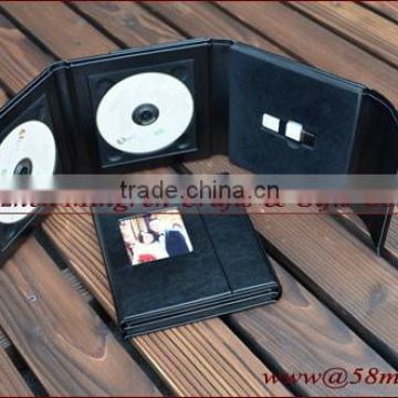 Wedding Leather Fabric Linen DVD CD USB Case