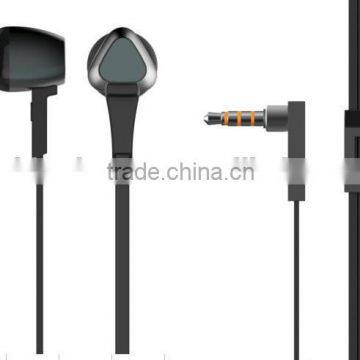 in ear metallic stereo earbuds with microphone for mobie phone