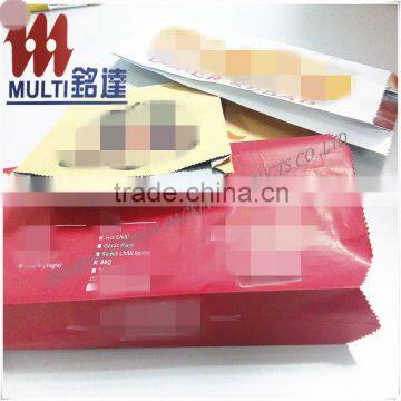 ALIBABA Manufacturer Supplier Stripe White Kraft Paper Bag