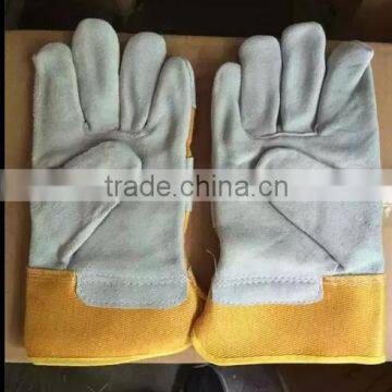 High Quality Cow Split Leather Reinforced Pam Leather Glove Regular glove