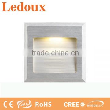 indoor square 87*87mm stair led light/recessed stair light/stair step light