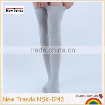 Fashion grey velvet middle high knee socks